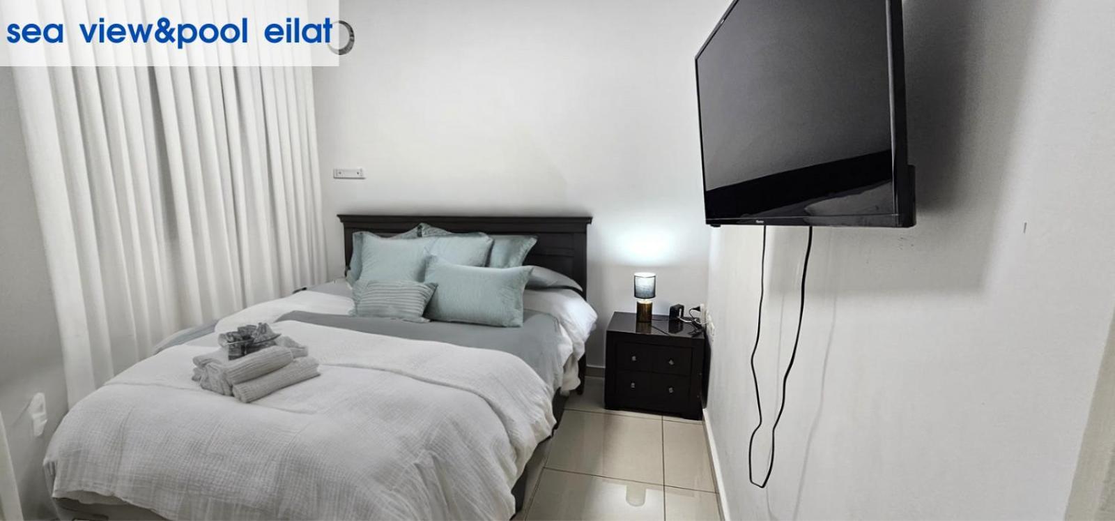 Appartamento Sea View & Pool Eilat Esterno foto