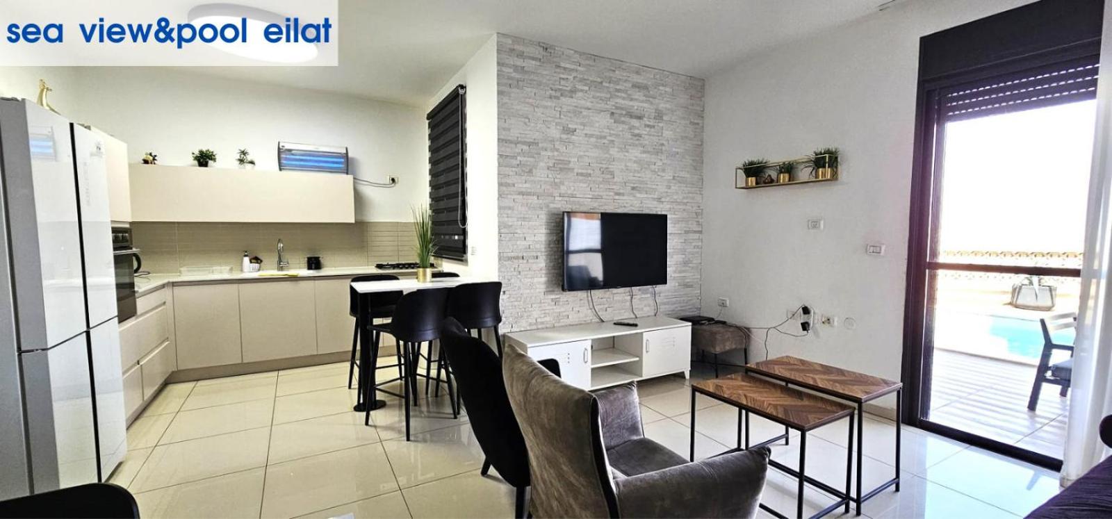 Appartamento Sea View & Pool Eilat Esterno foto