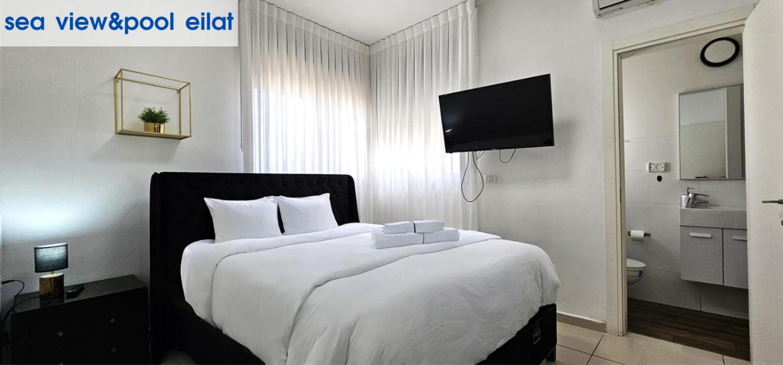 Appartamento Sea View & Pool Eilat Esterno foto
