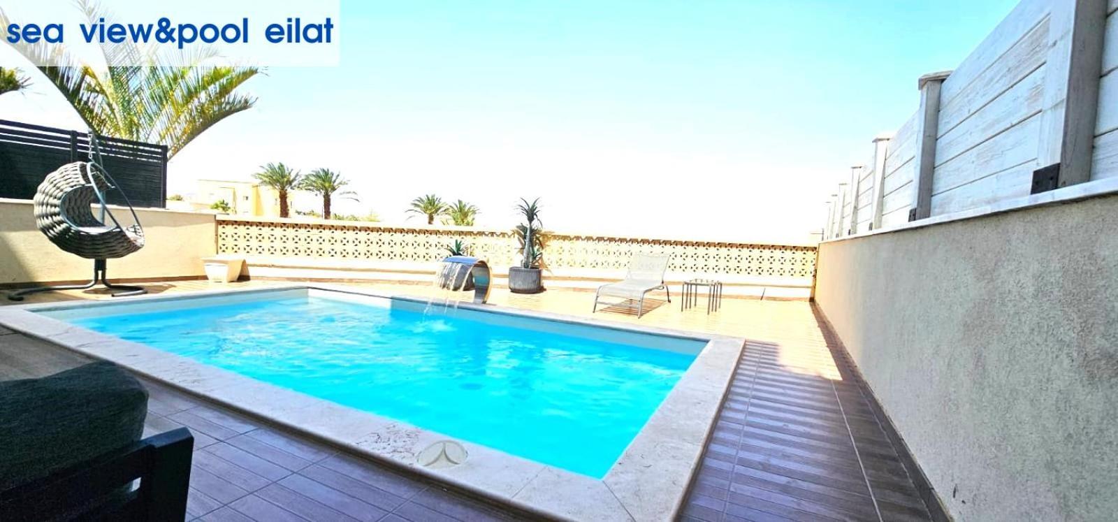 Appartamento Sea View & Pool Eilat Esterno foto