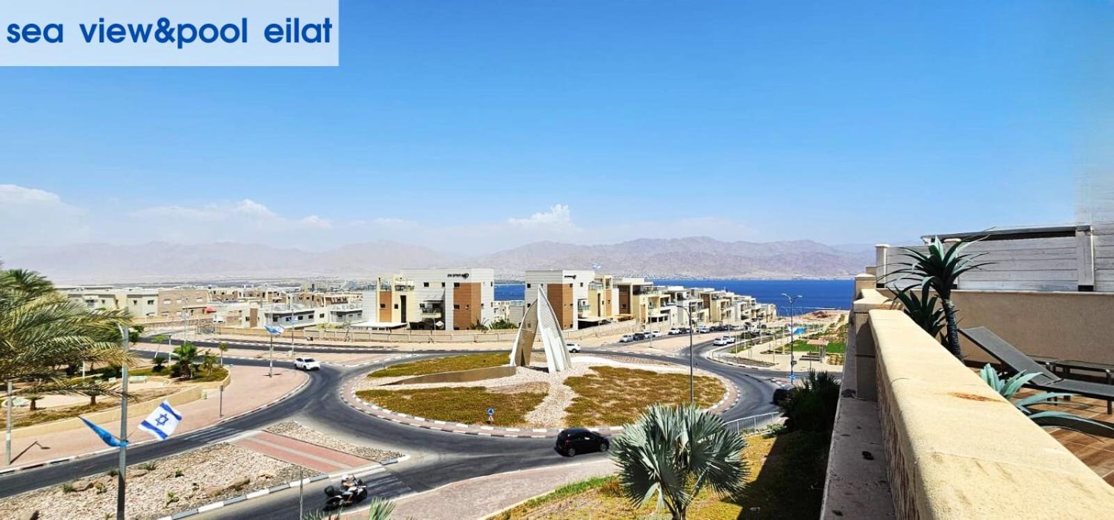 Appartamento Sea View & Pool Eilat Esterno foto